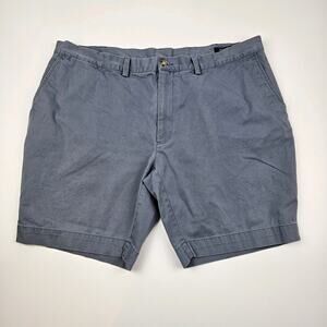 Polo Ralph Lauren‎ Chino Shorts Men's 42 Classic Fit 9" Cotton Twill Blue Flat